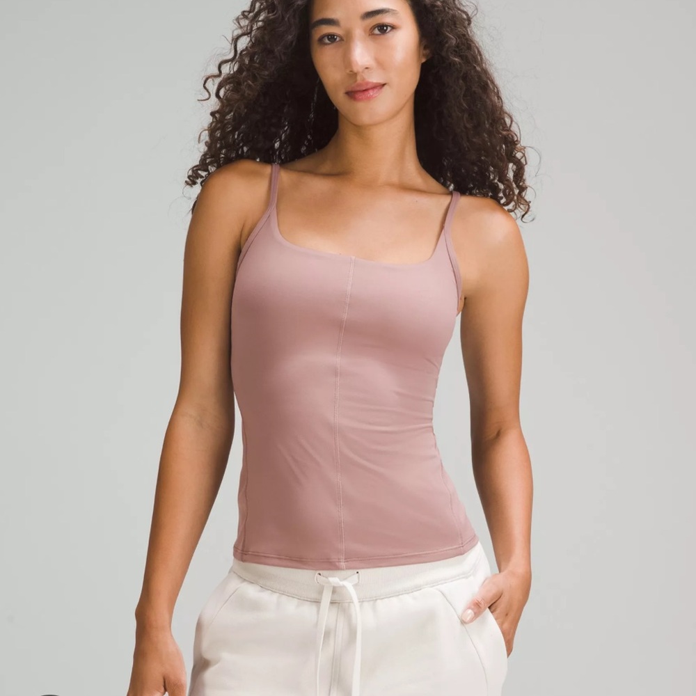 Lululemon straight strap tight fit shelf tank